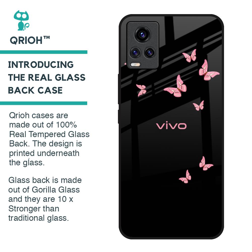 Fly Butterfly Glass Case for Vivo V20