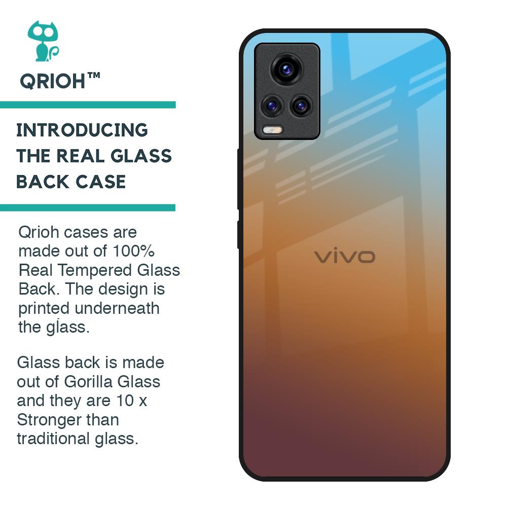 Rich Brown Glass Case for Vivo V20