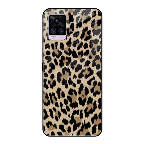 Leopard Seamless Vivo V20 Glass Cases & Covers Online