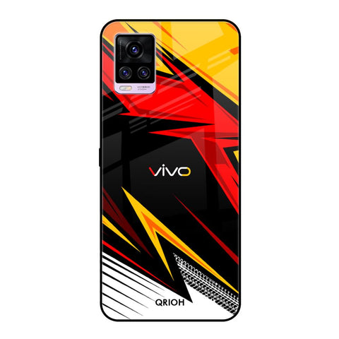 Race Jersey Pattern Vivo V20 Glass Cases & Covers Online