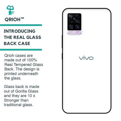 Arctic White Glass Case for Vivo V20