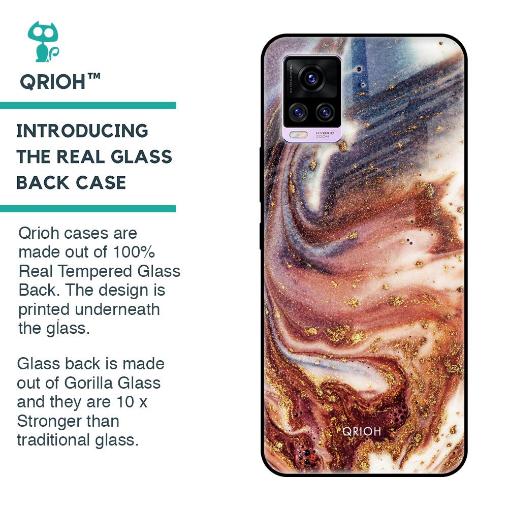 Exceptional Texture Glass Case for Vivo V20