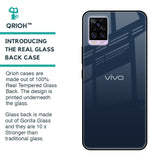 Overshadow Blue Glass Case For Vivo V20