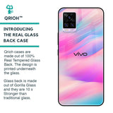 Colorful Waves Glass case for Vivo V20