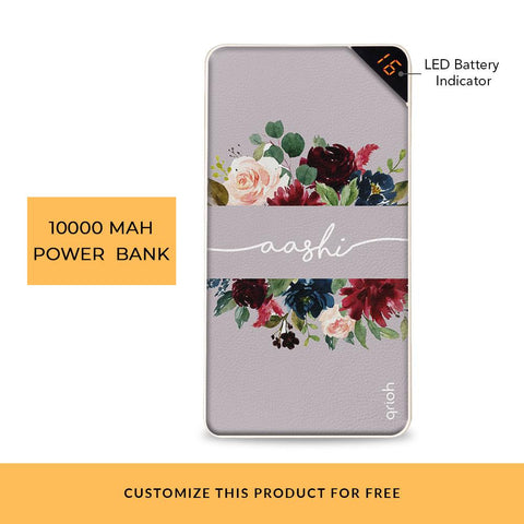 Soft Hued Corsage Customized Power Bank