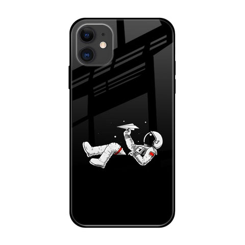 Space Traveller iPhone 12 Glass Back Cover Online