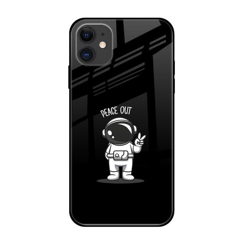 Peace Out Astro iPhone 12 Glass Back Cover Online