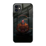 Lord Hanuman Animated iPhone 12 Glass Back Cover Online