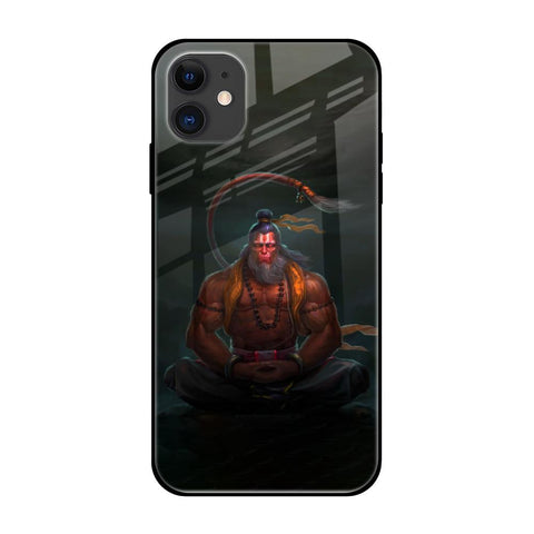 Lord Hanuman Animated iPhone 12 Glass Back Cover Online