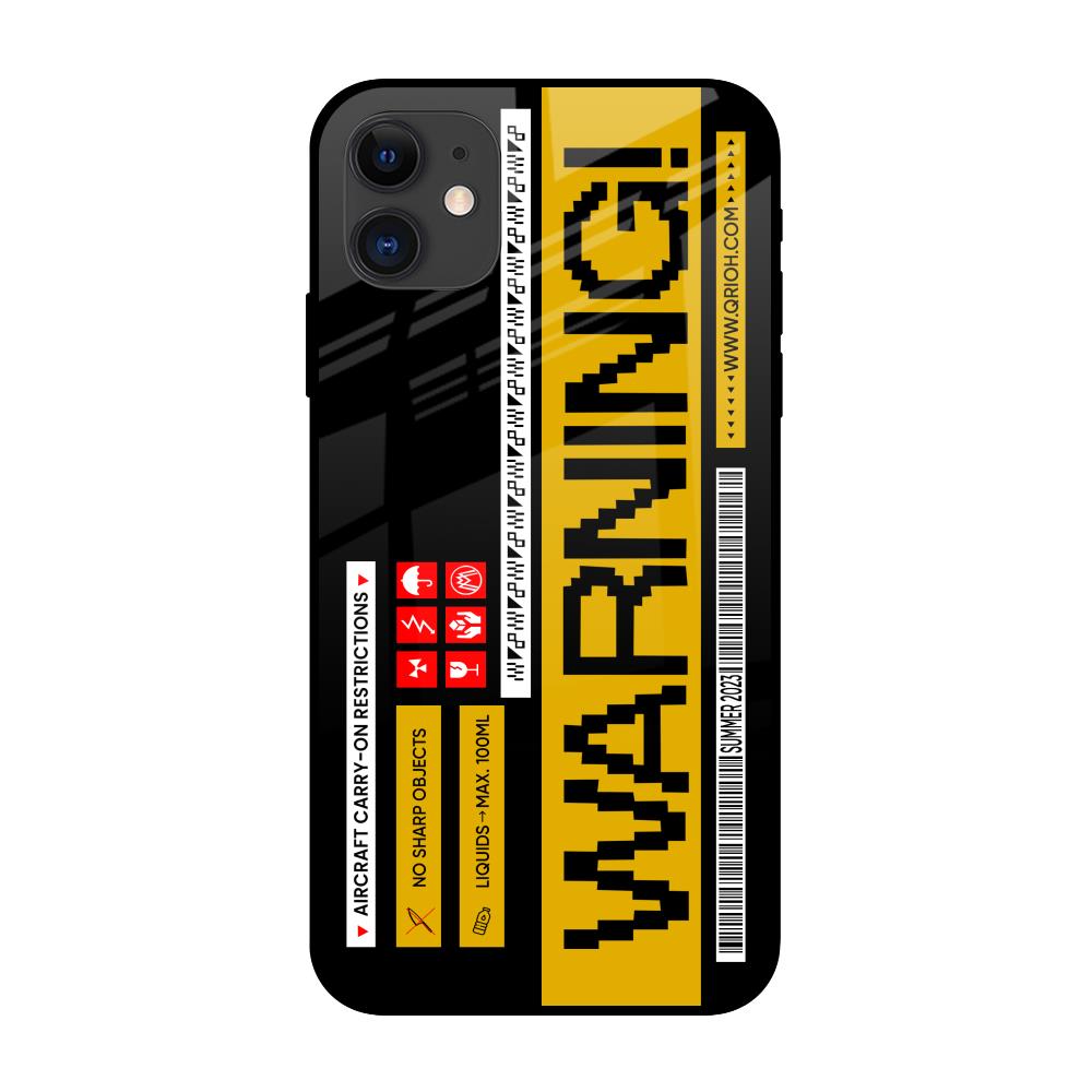 Aircraft Warning iPhone 12 Glass Back Cover Online