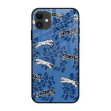 Blue Cheetah iPhone 12 Glass Back Cover Online