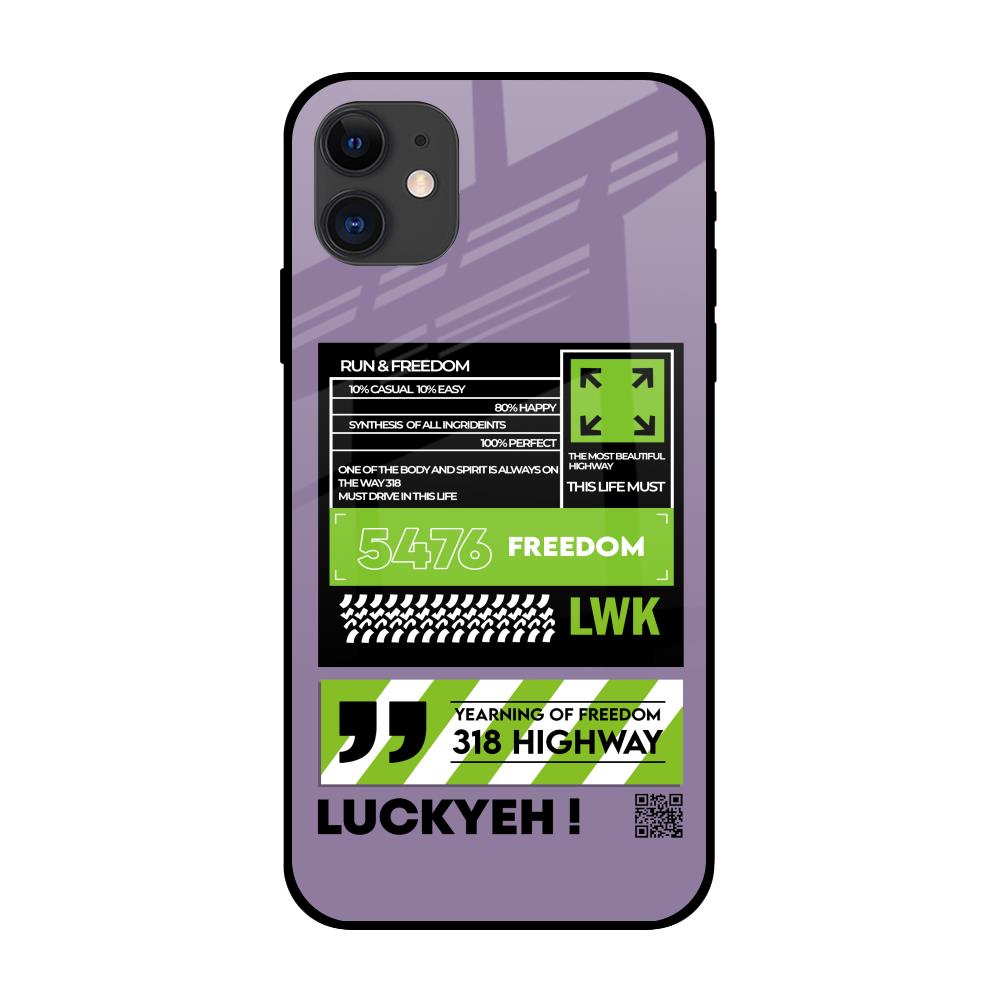 Run & Freedom iPhone 12 Glass Back Cover Online