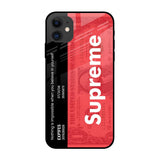 Supreme Ticket iPhone 12 Glass Back Cover Online
