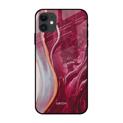 Crimson Ruby iPhone 12 Glass Back Cover Online