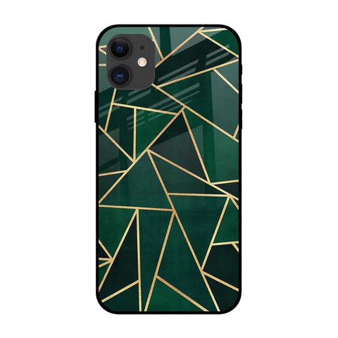 Abstract Green iPhone 12 Glass Back Cover Online