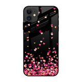 Heart Rain Fall iPhone 12 Glass Back Cover Online