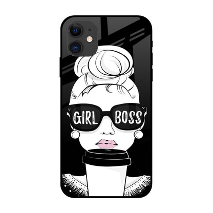 Girl Boss iPhone 12 Glass Back Cover Online