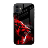 Red Angry Lion iPhone 12 Glass Back Cover Online