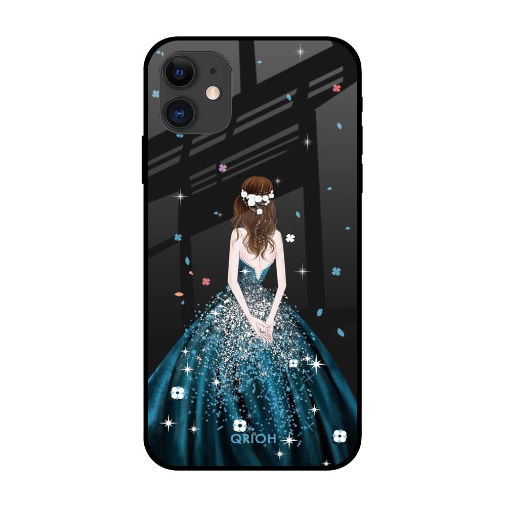 Queen Of Fashion iPhone 12 Glass Back Cover Online