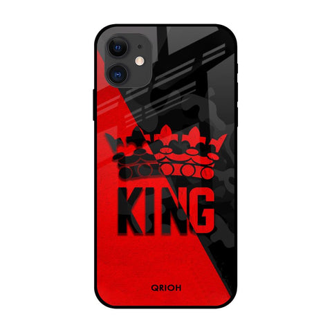 I Am A King iPhone 12 Glass Back Cover Online