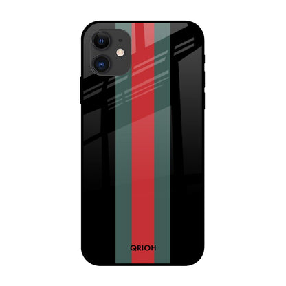 Vertical Stripes iPhone 12 Glass Back Cover Online