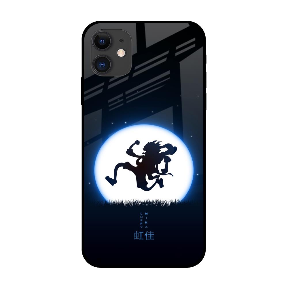 Luffy Nika iPhone 12 Glass Back Cover Online