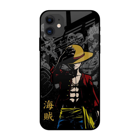 Dark Luffy iPhone 12 Glass Back Cover Online