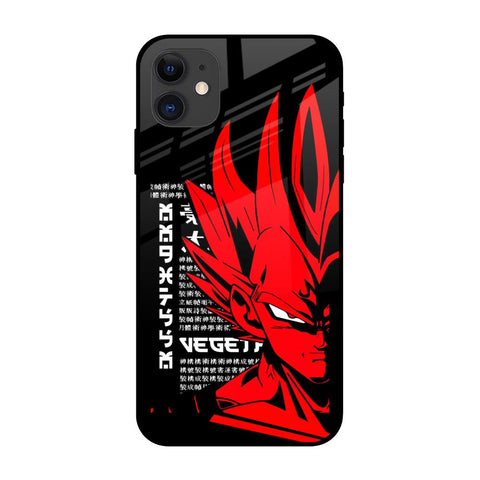 Red Vegeta iPhone 12 Glass Back Cover Online