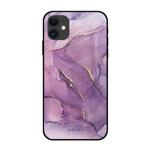 Purple Gold Marble iPhone 12 Glass Back Cover Online