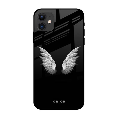 White Angel Wings iPhone 12 Glass Back Cover Online