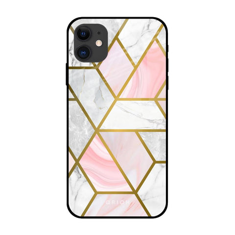 Geometrical Marble iPhone 12 Glass Back Cover Online
