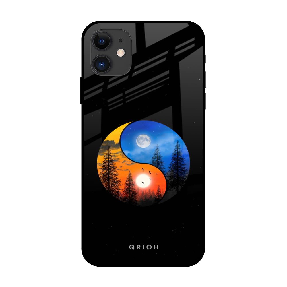 Yin Yang Balance iPhone 12 Glass Back Cover Online