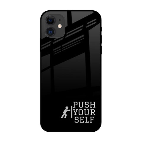 Push Your Self iPhone 12 Glass Back Cover Online
