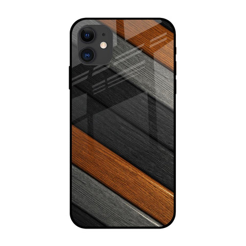 Tri Color Wood iPhone 12 Glass Back Cover Online