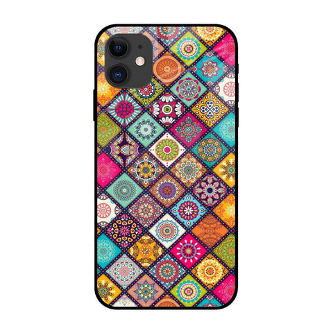 Multicolor Mandala iPhone 12 Glass Back Cover Online