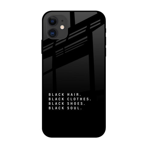 Black Soul iPhone 12 Glass Back Cover Online