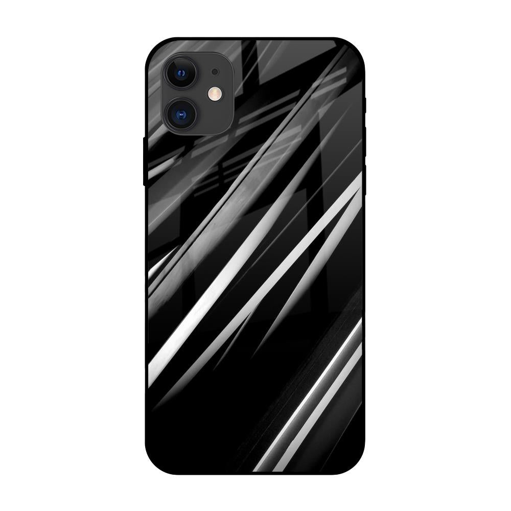 Black & Grey Gradient iPhone 12 Glass Cases & Covers Online