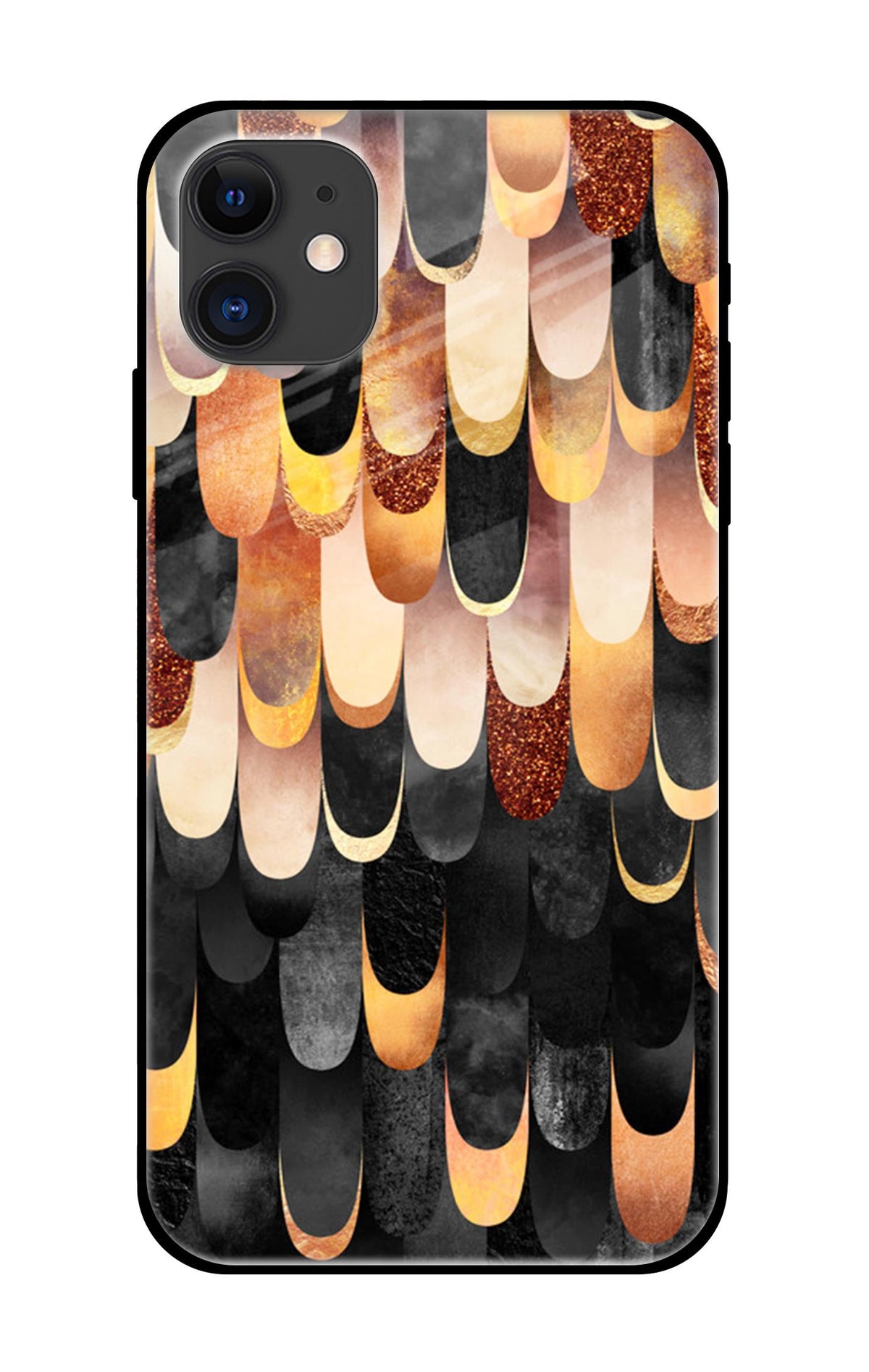 Bronze Abstract iPhone 12 Glass Cases & Covers Online