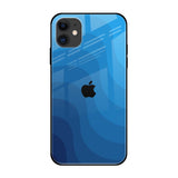 Blue Wave Abstract iPhone 12 Glass Back Cover Online