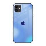 Vibrant Blue Texture iPhone 12 Glass Back Cover Online