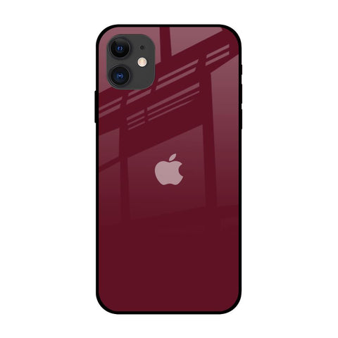 Classic Burgundy iPhone 12 Glass Back Cover Online