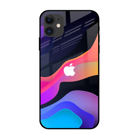 Colorful Fluid iPhone 12 Glass Back Cover Online