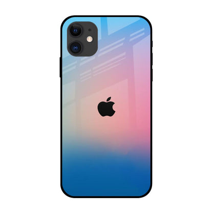 Blue & Pink Ombre iPhone 12 Glass Back Cover Online