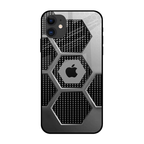 Hexagon Style iPhone 12 Glass Back Cover Online