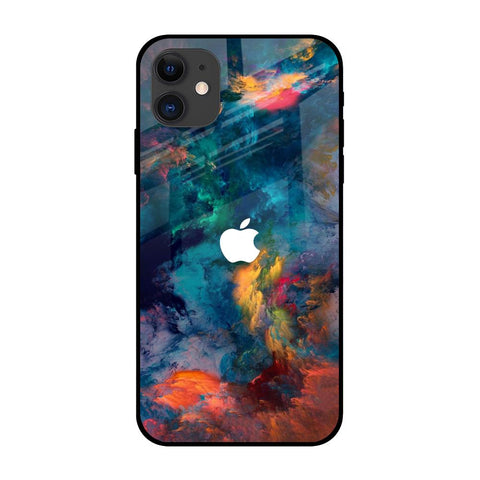 Colored Storm iPhone 12 Glass Back Cover Online