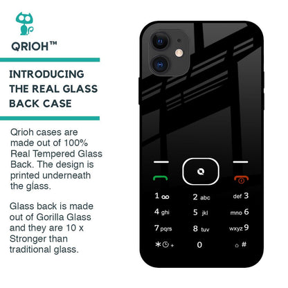 Classic Keypad Pattern Glass Case for iPhone 12