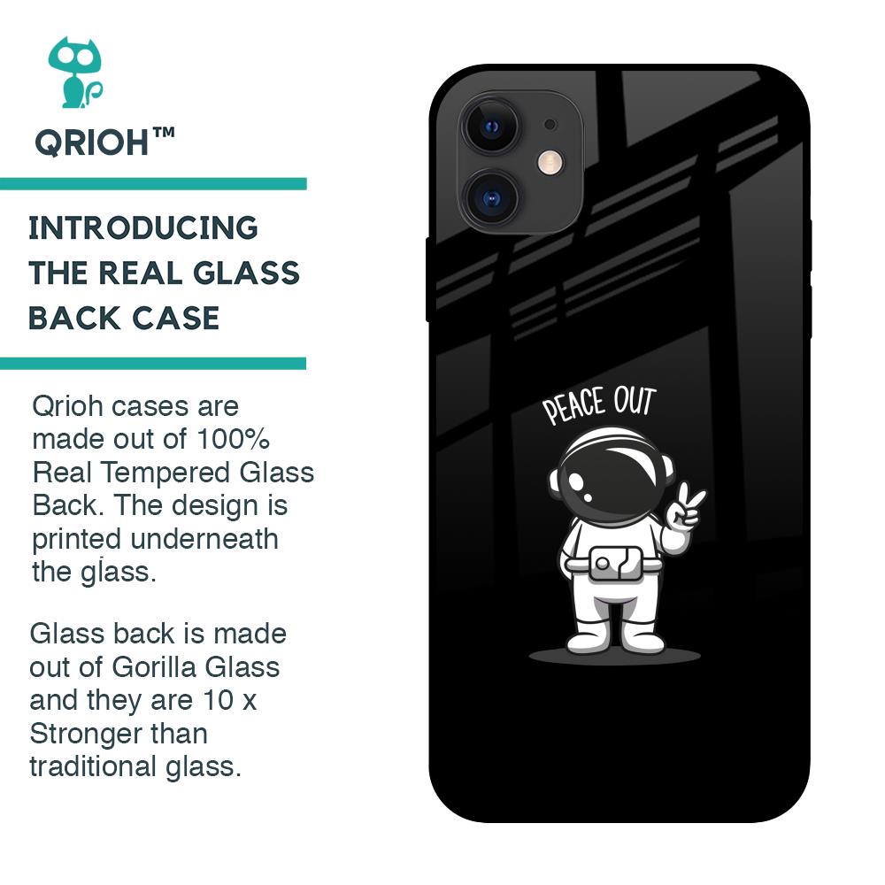 Peace Out Astro Glass Case for iPhone 12