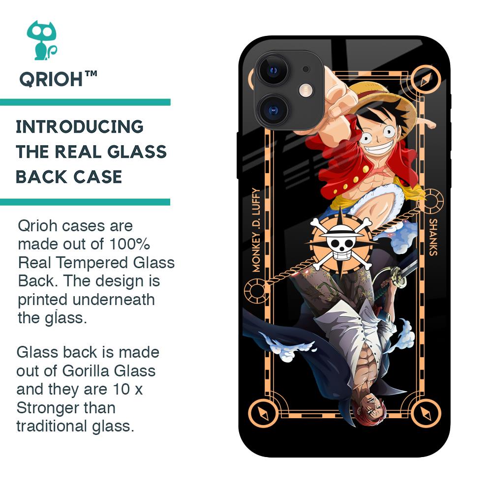 Shanks & Luffy Glass Case for iPhone 12