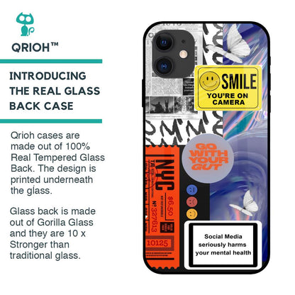 Smile for Camera Glass Case for iPhone 12