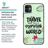Travel Stamps Glass Case for iPhone 12